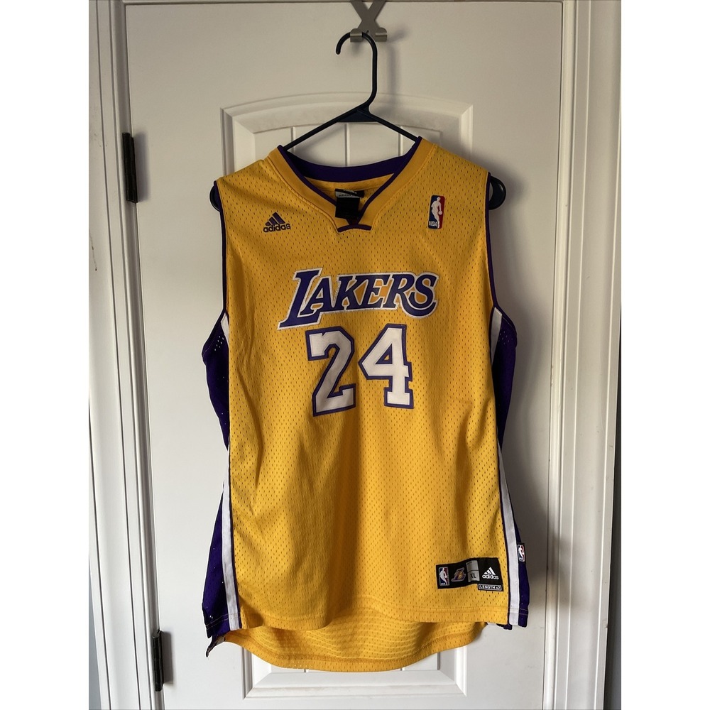 Adidas Swingman Los Angeles Lakers Kobe Bryant Jersey Size X-Large‎ +2 Length